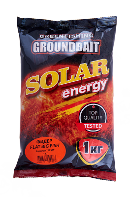 ПРИКОРМКА "GREENFISHING" SOLAR 1кг ФИДЕР FLAT BIG FISH